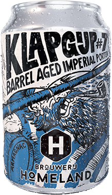 Homeland Klapgijp #7 Barrel Aged Imperial Porter mockup